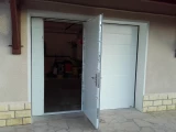 Installation porte de garage battant