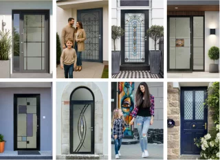 Portes d'entrée en verre : design et luminosité