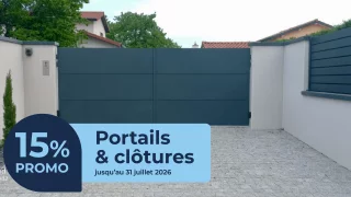 Portails et clôtures : profitez de -15 % jusqu’au 31 juillet 2026