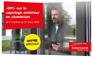 BÉNÉFICIEZ DE -50% SUR LE CAPOTAGE EXTÉRIEUR EN ALUMINIUM !
